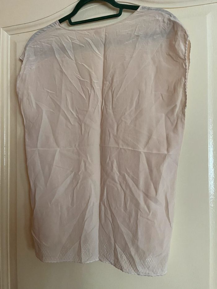 Blouse en 100% soie écru - photo numéro 4