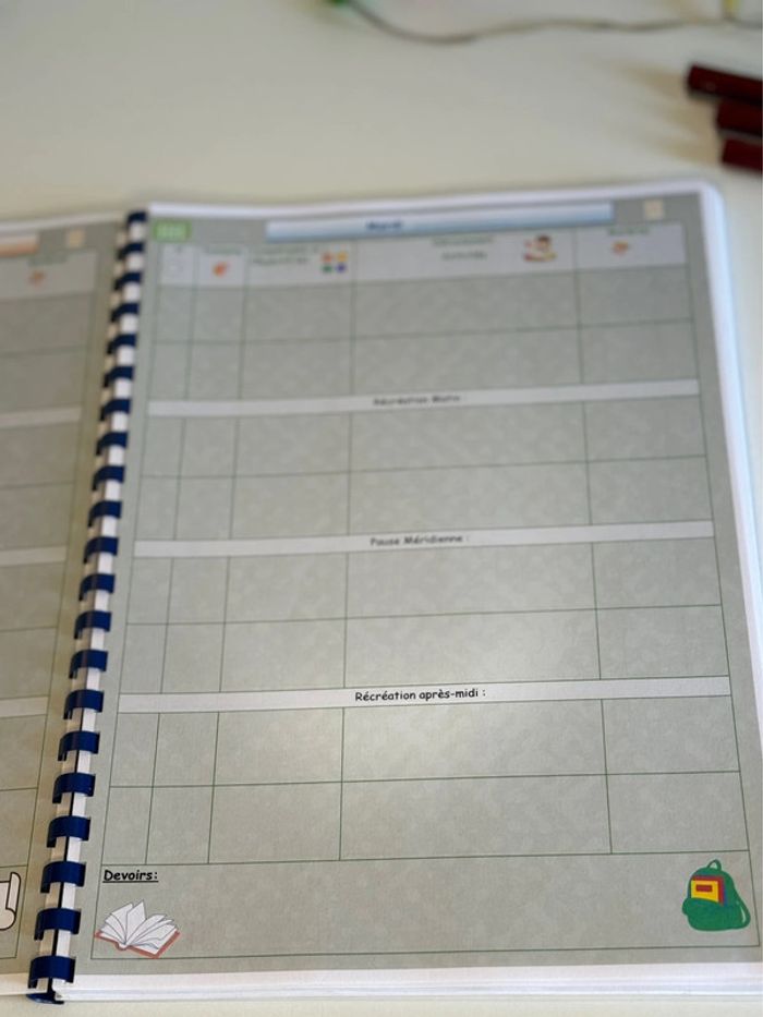 Cahier journal 1 jour = 1 page Organisation Enseignant - photo numéro 7