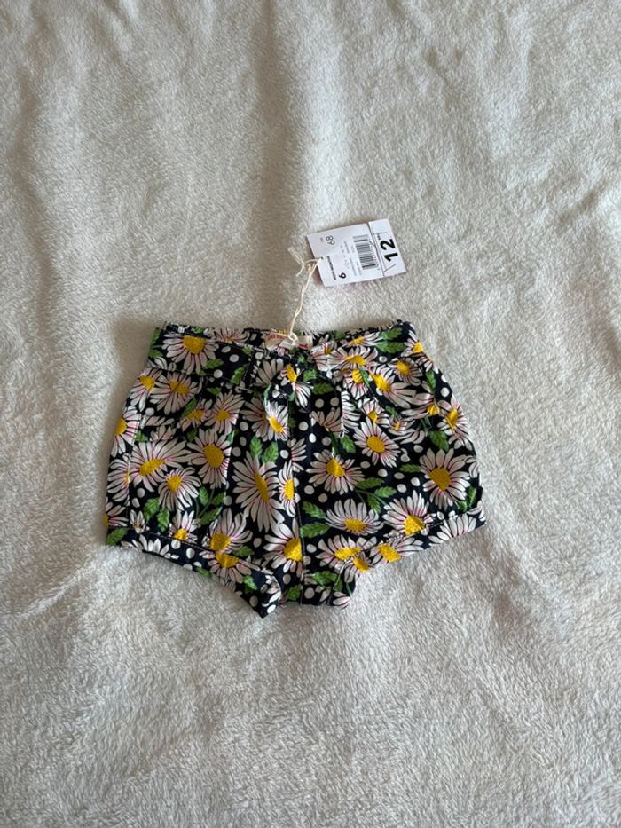 Short fleuri bébé – Du Pareil Au Même – 6 mois - photo numéro 2