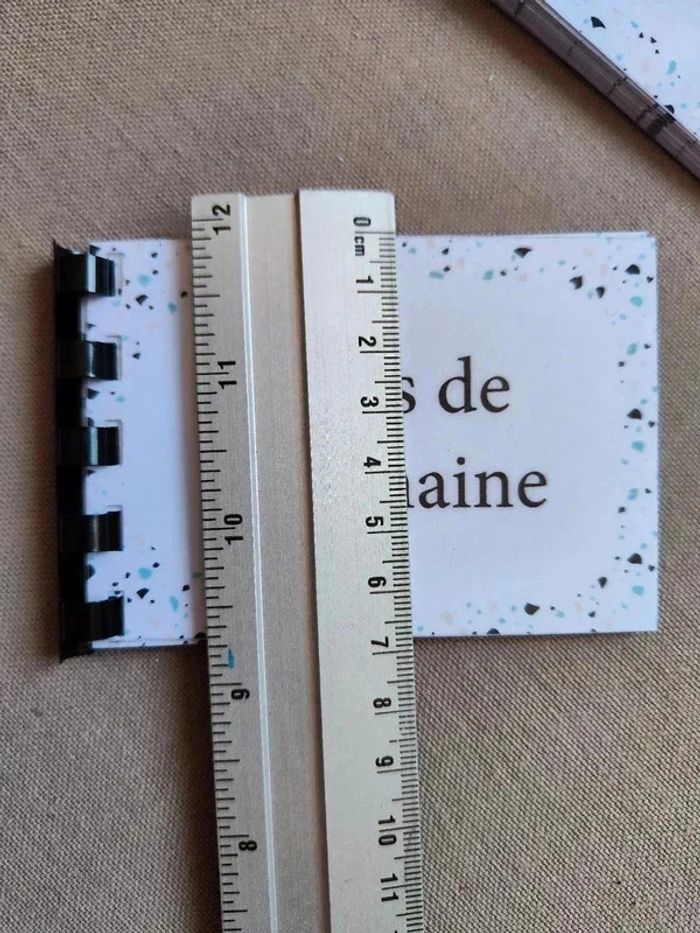 Lot de 2 petits carnets jours et mois de l'année - photo numéro 6