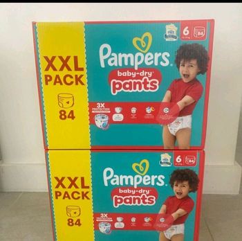 Lot 2 cartons pampers pants taille 6