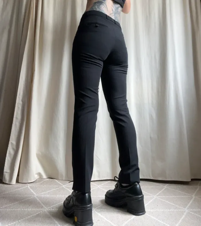 Pantalon droit costume Emo Corporate Goth Officecore - Taille S - photo numéro 2