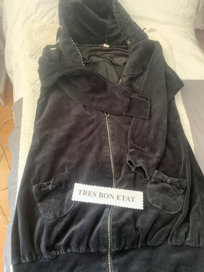 Gilet zippée velours