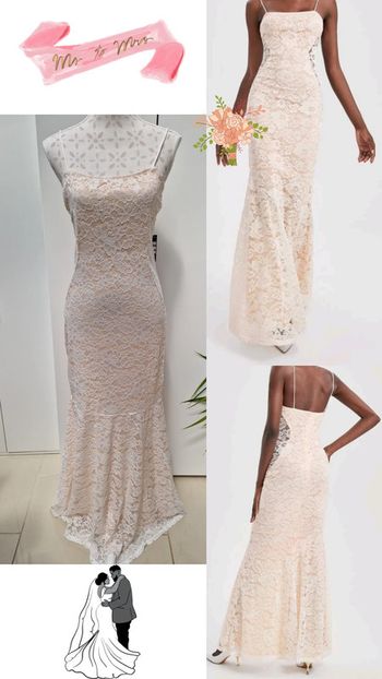 Robe De Mariée Sirène Dentelle Nude