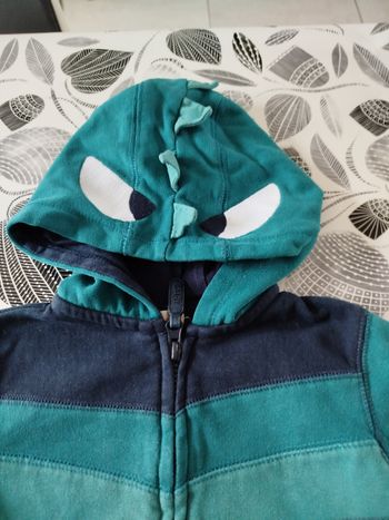 Veste zippée dinosaure