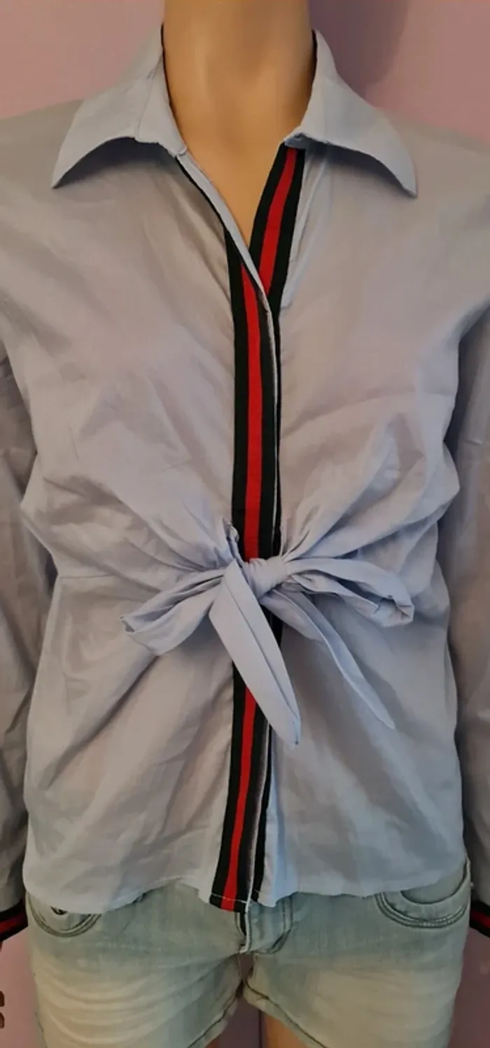 Chemise femme nœud à la taille - photo numéro 3