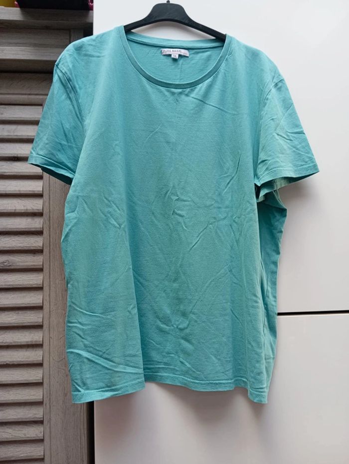 Tee-shirt manche courte Pure Basic XXL bleu/vert