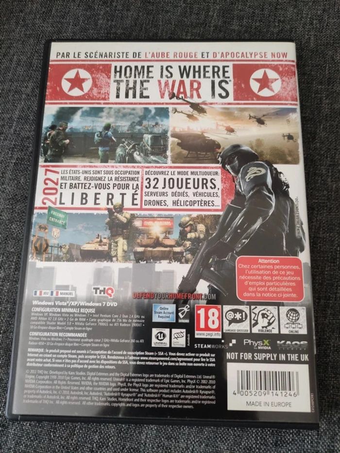 Jeu pc Homefront - photo numéro 2
