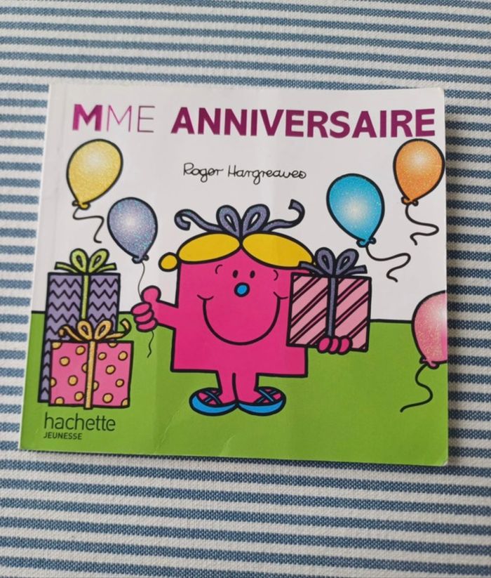Livre Mme anniversaire