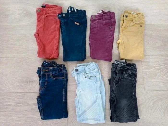 Lot de 7 pantalons jeans garçon 3 ans