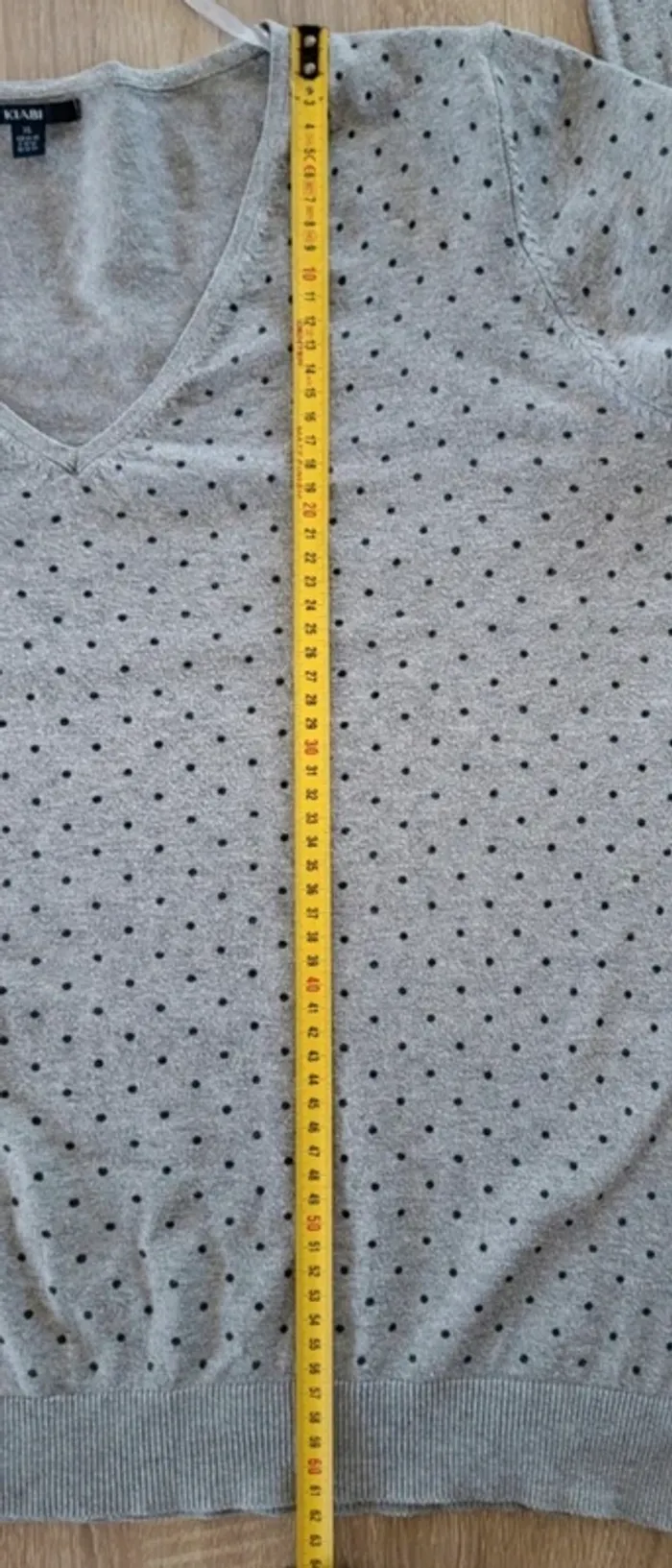 Pull gris à motifs en coton Kiabi Taille XL ou 44 - photo numéro 10