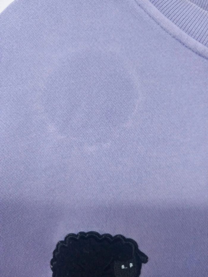 Pull/Sweat Vintage Lilas Moutons - photo numéro 6