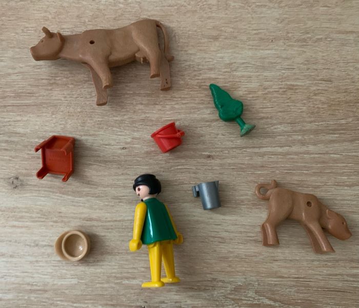 Vache et veau playmobil vintage - photo numéro 4