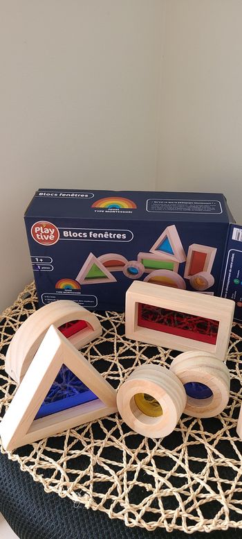 Blocs de mélange de couleurs pour tables de construction et de lumière