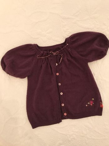 Gilet à manches courtes et bouffantes