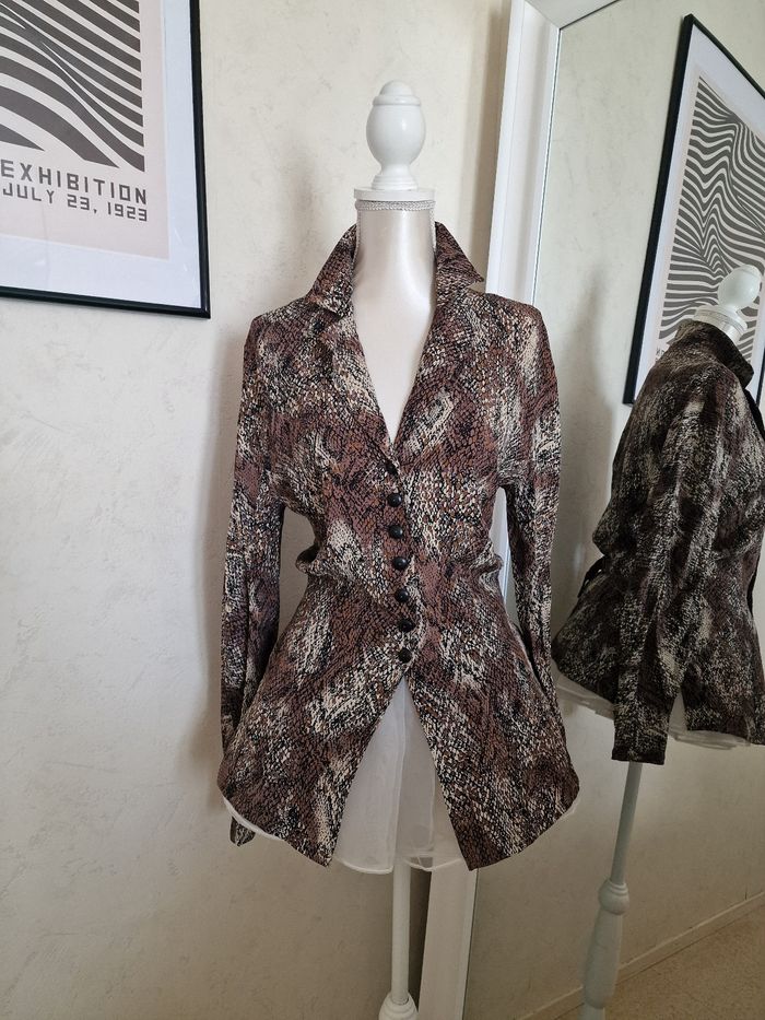 Chemise imprimé python Gaston Jaunet