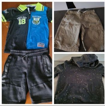 Lor vetement(short , polo, pull)  8ans