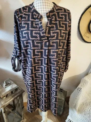 Blouse longue robe tunique