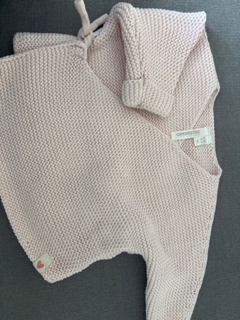 Gilet naissance en laine 