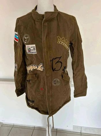 Veste kaki à  logo