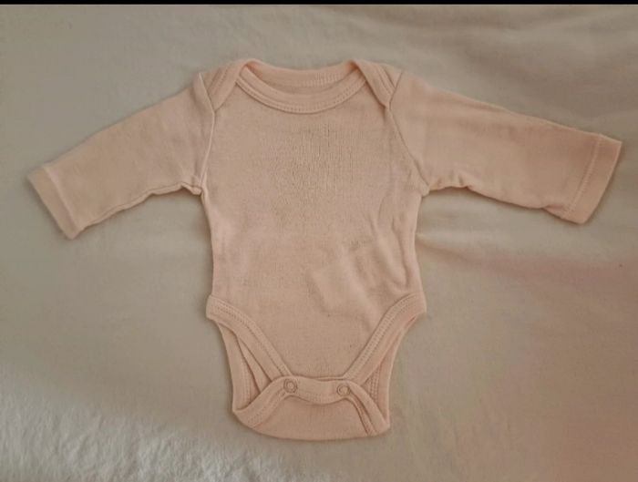 Lot de 5 bodies à manches longues unis pour bébé fille - photo numéro 5