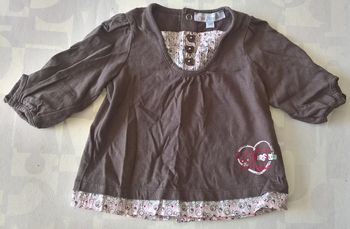 Haut fille 3 mois manches longues Kimbaloo