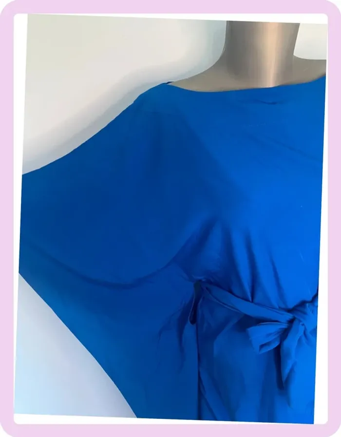 Robe Kimono Bleue Karma Koma – Taille Unique, Fluide et Élégante - photo numéro 3