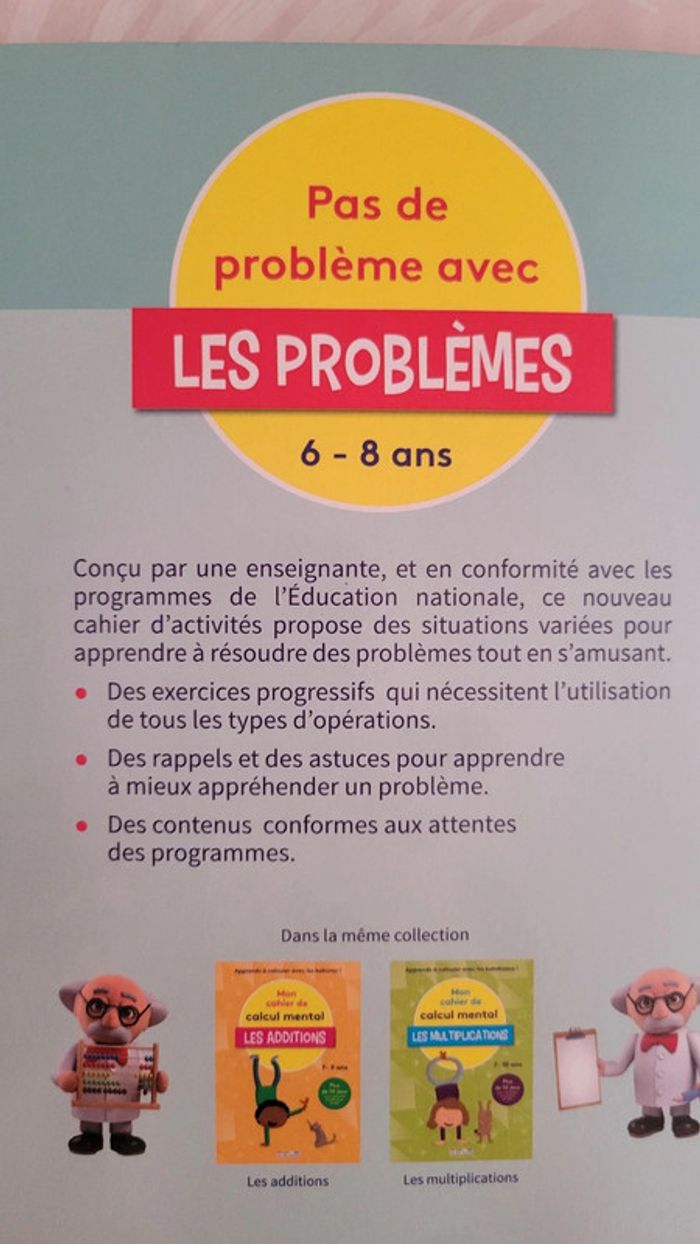 Cahier Neuf " pas de problème avec les problèmes" 6-8 ans CE1 CE2 - photo numéro 4
