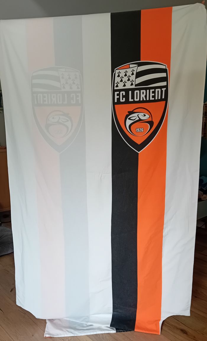 Parure de lit FC Lorient 1 personne - Bon état - photo numéro 4