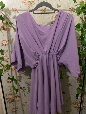 Robe courte mauve