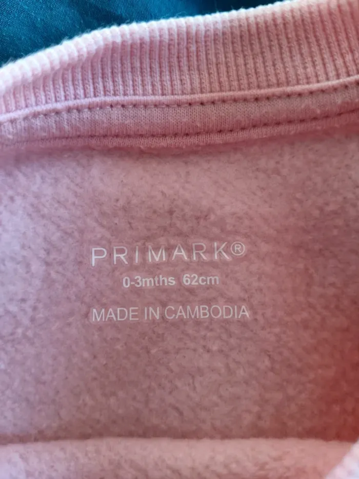 Pull chaud fille Primark rose 62 cm - photo numéro 5