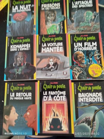 9 livres chair de poule