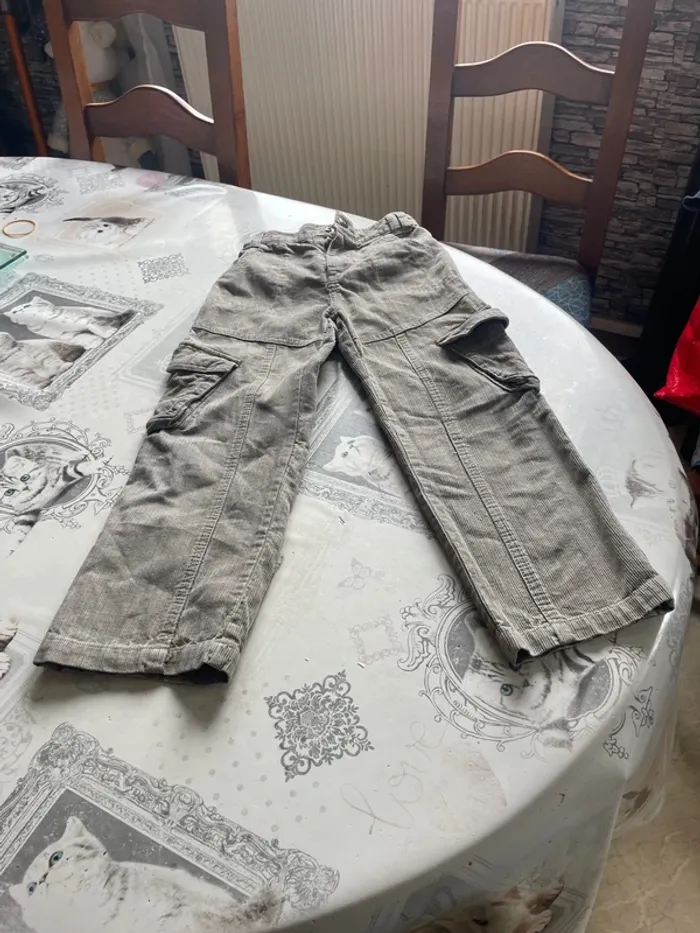 Pantalon cargo velours orchestra 7 ans