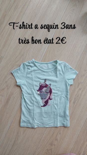 T-shirt a sequin 3ans 