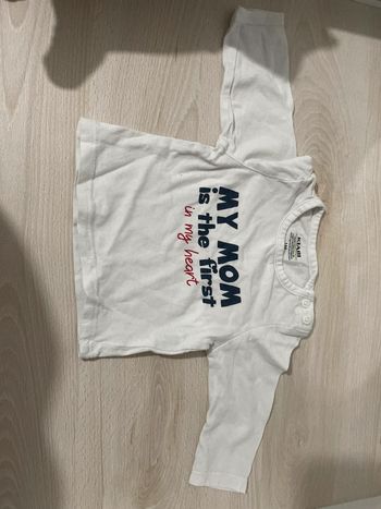 T-shirt manche longue 1 mois