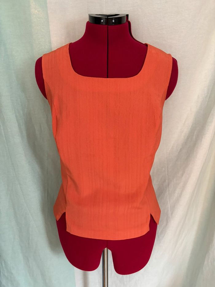 Superbe débardeur tailleur corail