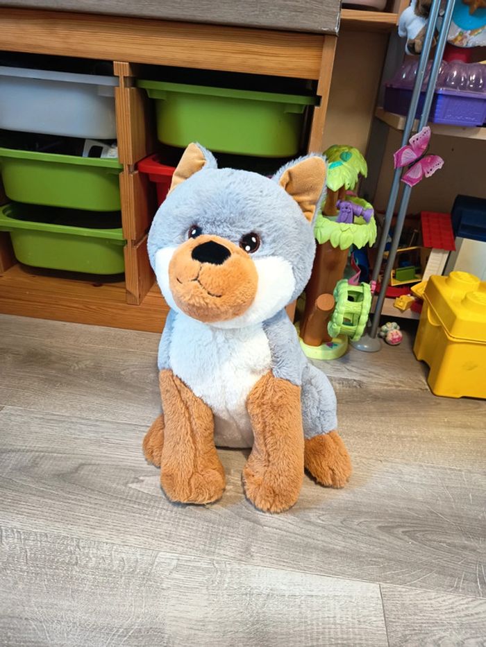 Peluche chien de 41 cm de hauteur