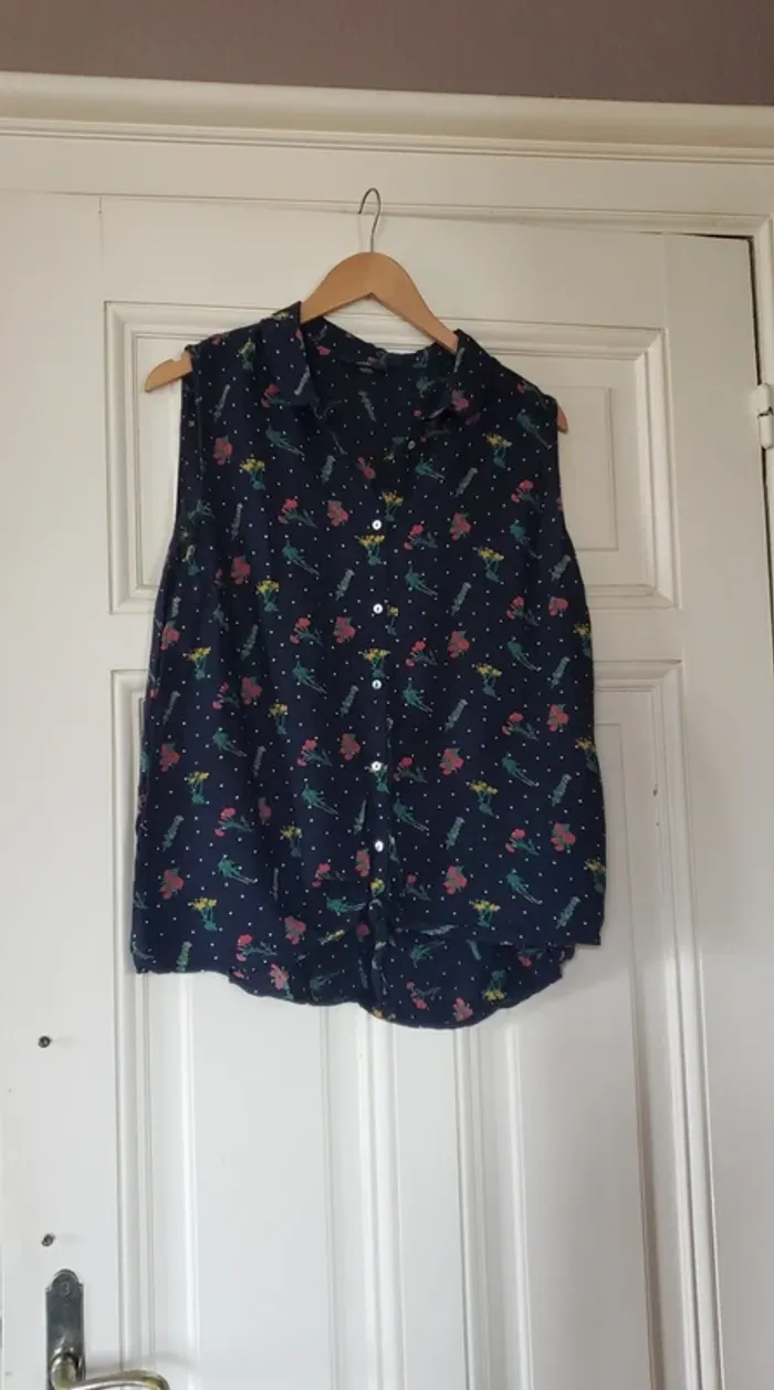 Chemisier blouse chemise sans manches