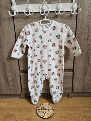 Vêtement Bébé Fille - Pyjama blanc Minnie - Disney - 9 mois