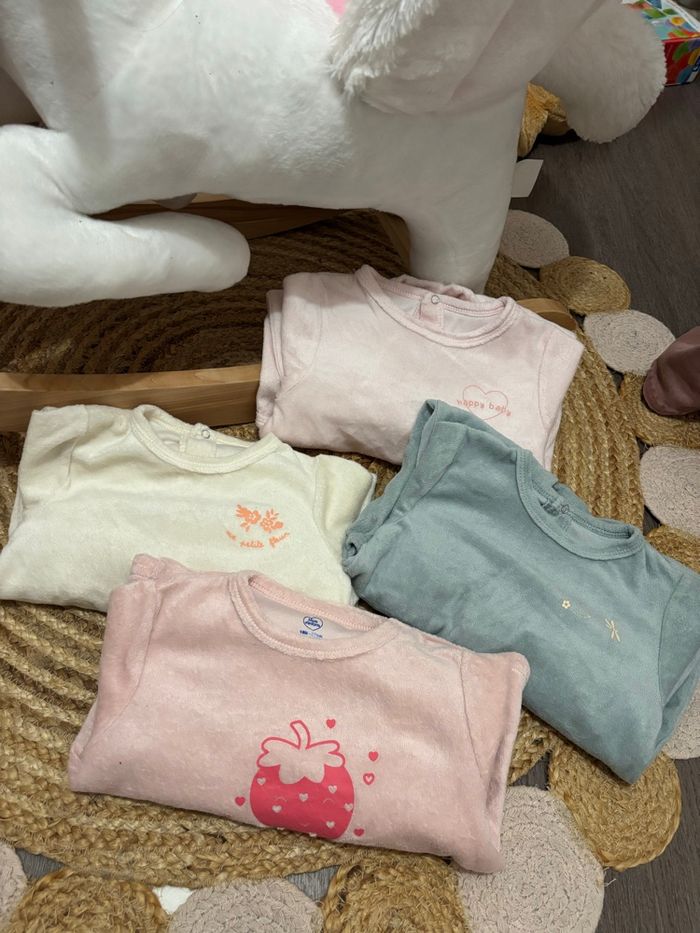 Lot 4 pyjamas en velour