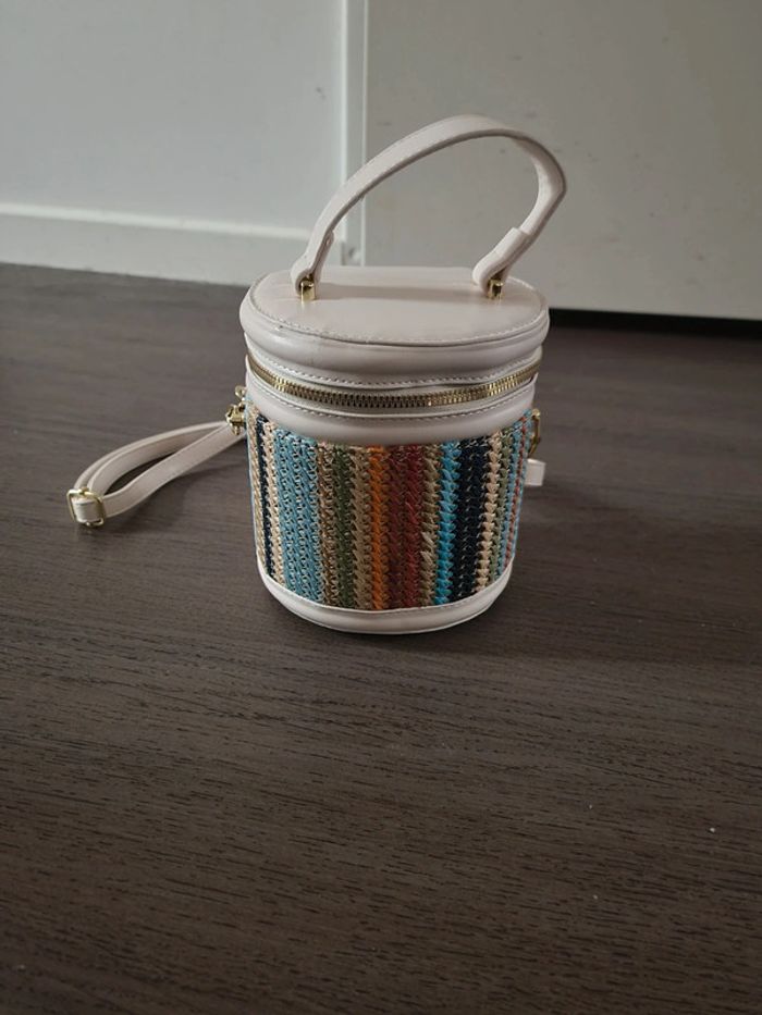 Sac bandoulière cylindre coloré - photo numéro 6