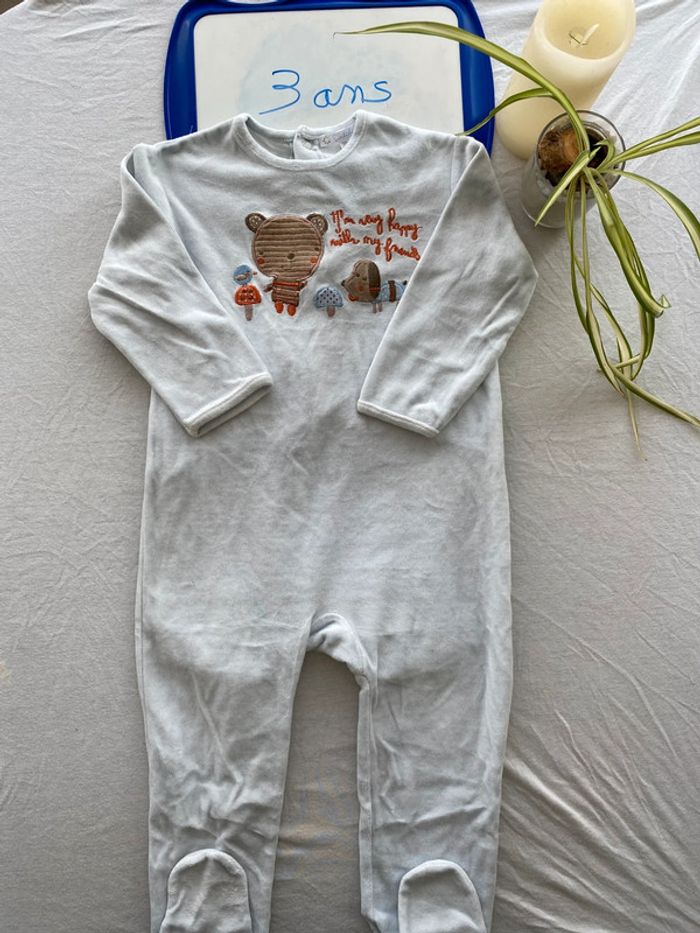Pyjama chaud 1 pièce - 3 ans - Kitchoun - TBE - photo numéro 2