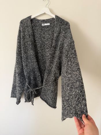 Cardigan gris foncé Zara 