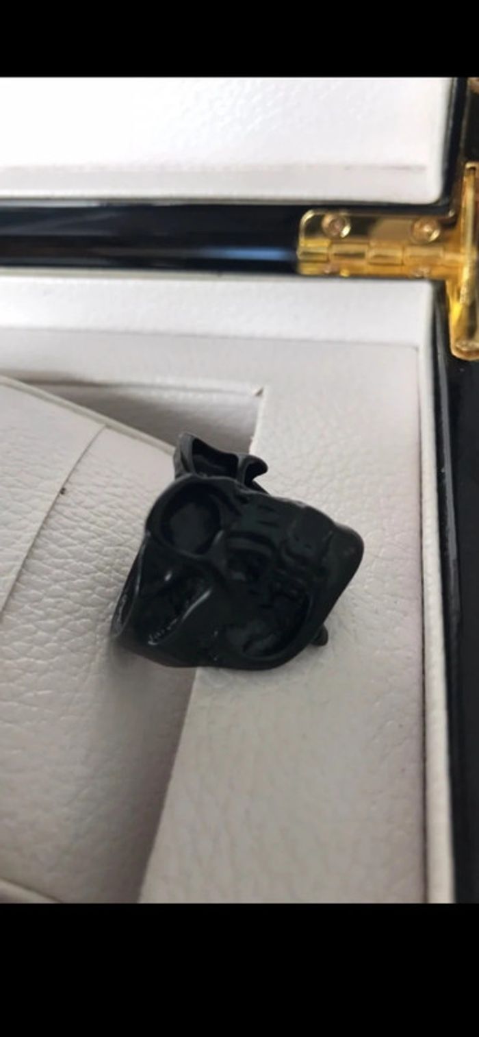 Magnifique bague noire pour homme  gothique, taille 60 - photo numéro 11