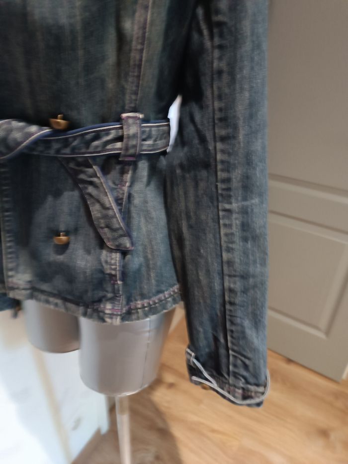 Veste jean femme t 38 etam - photo numéro 7