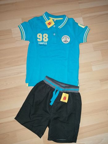 Ensemble short / polo 6 ans neuf avec étiquette