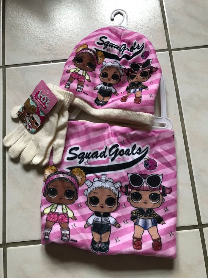 Ensemble tour de cou/bonnet/gant