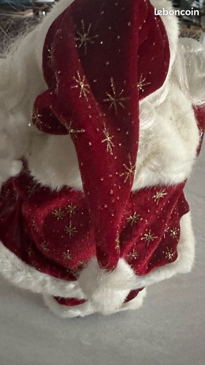 🎄 superbe père noël 36 cm de haut une pure merveille - photo numéro 8