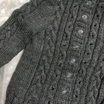 gilet fait maison neuf gris taille 8 ans chaud