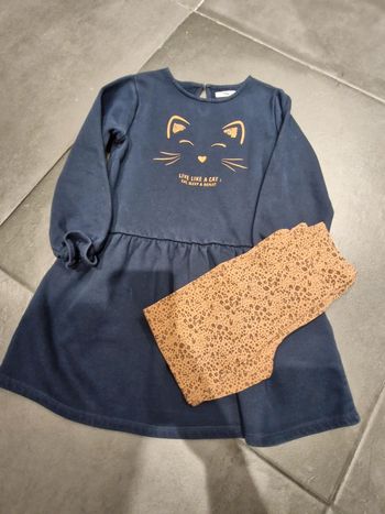 Ensemble robe et legging fille Verbaudet 6ans